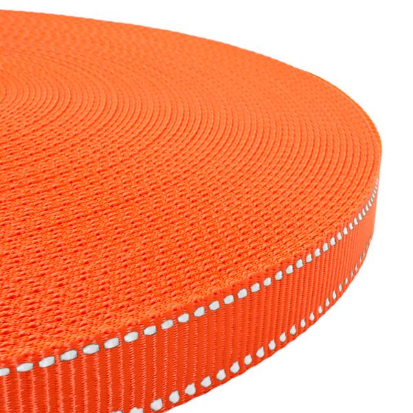 Gurtband mit Reflexstreifen – Orange