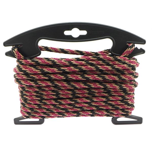 PP Multifilament Solid Braided Rope – Black / Begie / Maroon, ø 6 mm ...