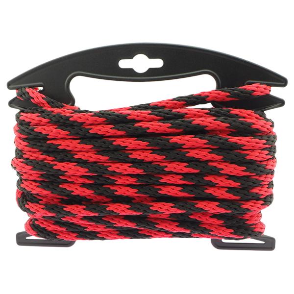 Porte clés corde rouge et noir avec tête de mort