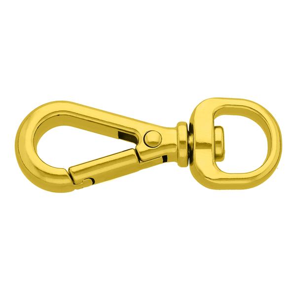 Mousqueton pour les laisses corde 55 mm/13 – Doré