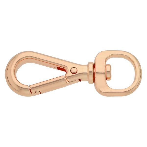 Mosquetón para correas de cuerda 55 mm/13 – Oro Rosa