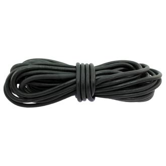 Round Leather ø 7 mm, Black