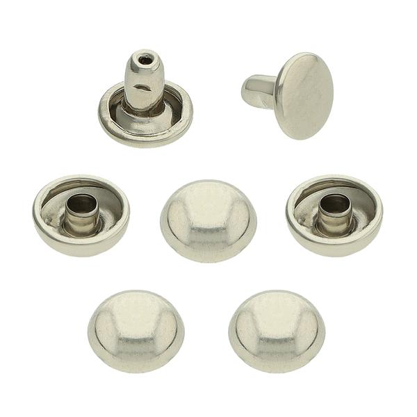 Remache Lenteja ø 7 mm – níquel plateado (100 uds)