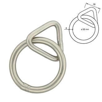 Rundringe mit Triangel – Edelstahl: 26 mm