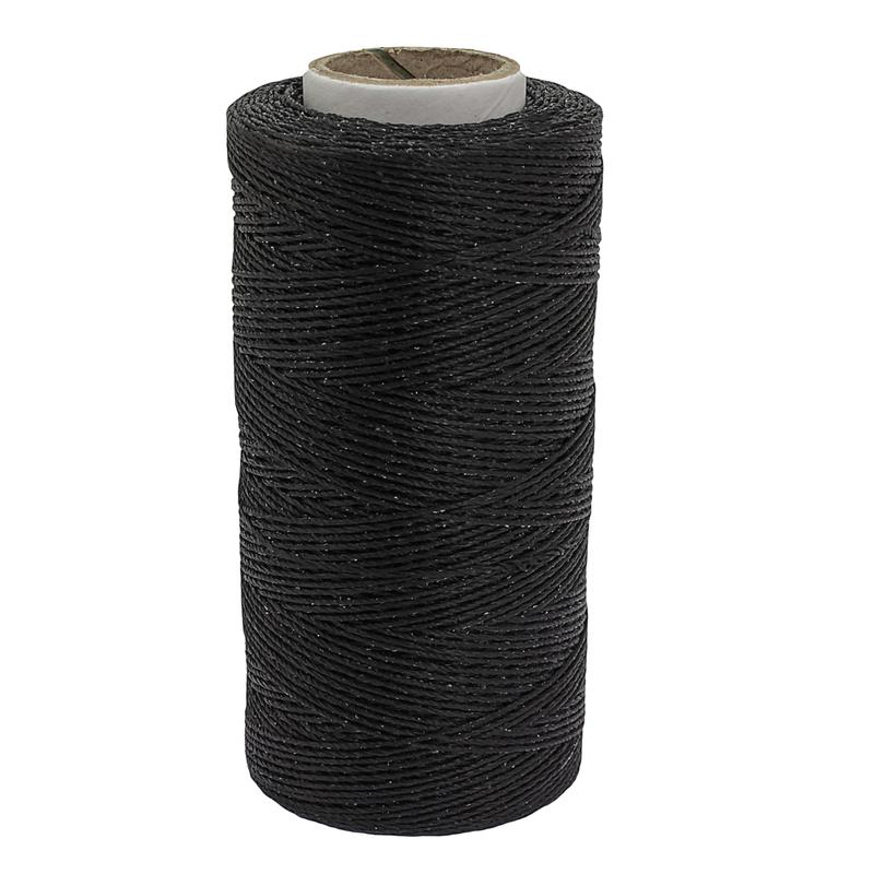 Fil à Coudre Cuir 98 Yards 150D/0.8mm Cordon Ciré Polyester Pour Couture Manuelle Et Machine Vert Kombu