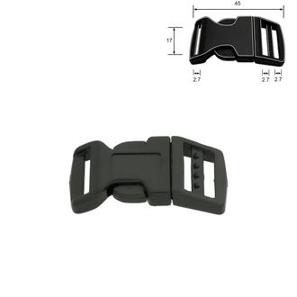 Kunststoff-Steckschnalle 17 mm, gebogen