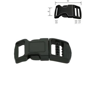 Kunststoff-Steckschnalle 10 mm, gebogen (Gesamtlänge: 35 mm)