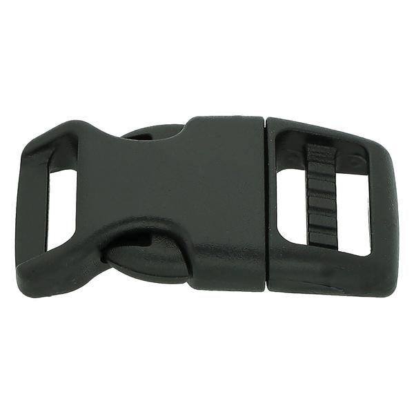 Boucle d'attache rapide en plastique 11 mm, courbée