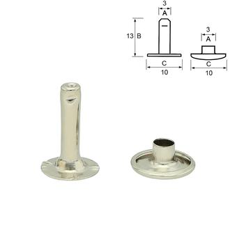 Nit kaletniczy jednostronny – niklowanie (1000 szt.): 13 mm