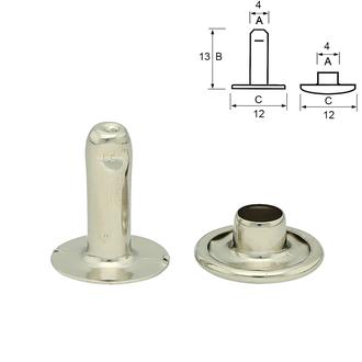 Nit kaletniczy jednostronny – niklowanie (1000 szt.): 13 mm