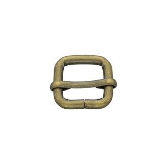 Metall Schieber (Stopper) – Alt-Messing: 17 mm