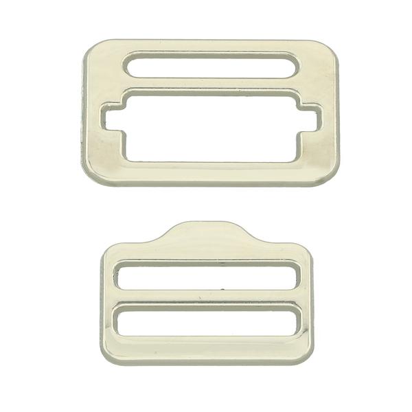 Hebilla para arnés ajustable – Níquel Plateado