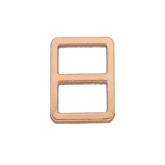 Kleine Metallschnalle zum Durchziehen – Roségold: 10 mm