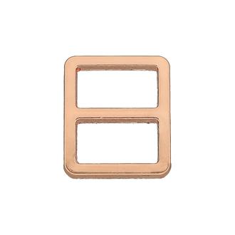 Kleine Metallschnalle zum Durchziehen – Roségold: 13 mm