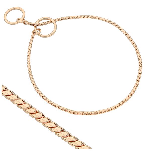 Collar de serpiente para exposiciones ø 3 mm – Oro Rosa