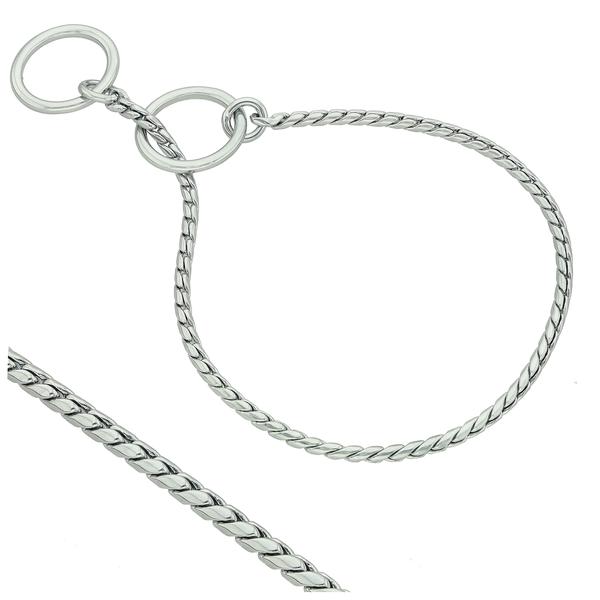 Collier d‘exposition en chaîne serpent ø 2.5 mm – Chromé