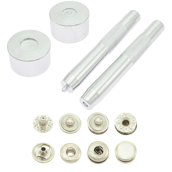 Druckknopfsetzer-Set (Metall Druckknopf) ø 8 mm