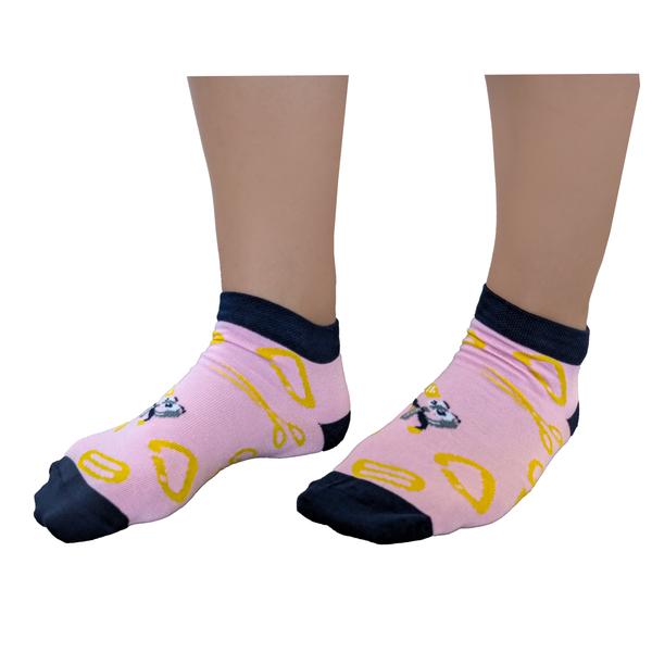 Calcetines alegres, color rosa viejo