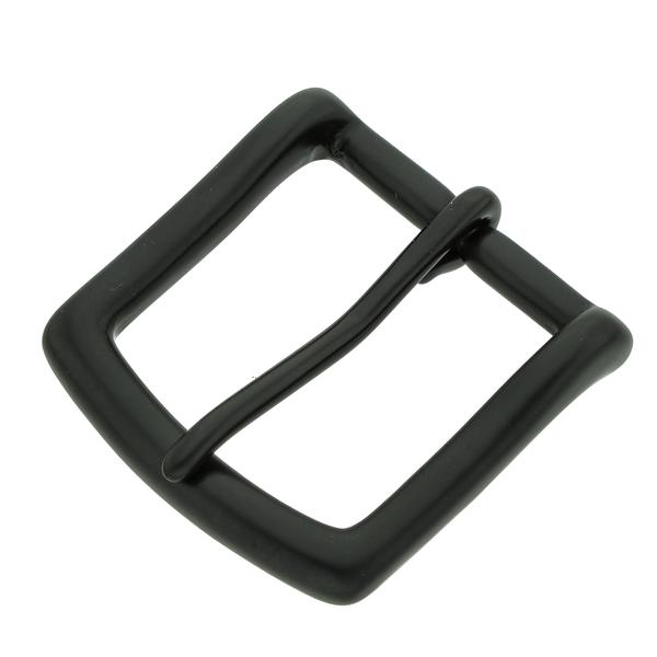 Solid Brass Belt Buckle 35 mm – Matte Black
