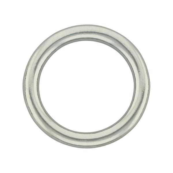 Anneau rond – Laiton Chromé