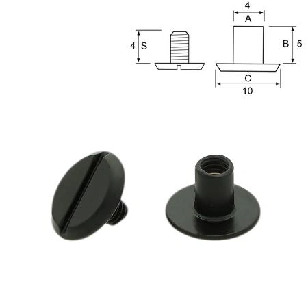Vis à Tête Cylindrique - Diamètre 4mm - Référence R0010 - Acier - Neuf