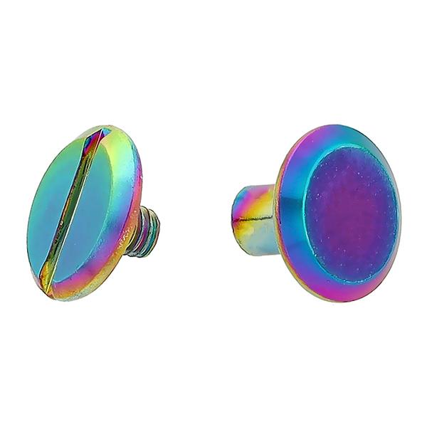 Buchschrauben 4 mm (100 Stk.) – Regenbogenfarben