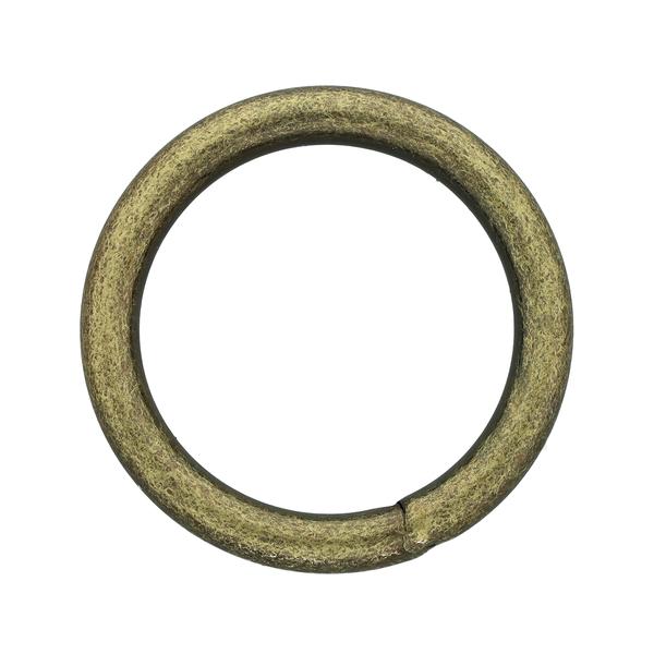 Anneau rond – Vieux Laiton