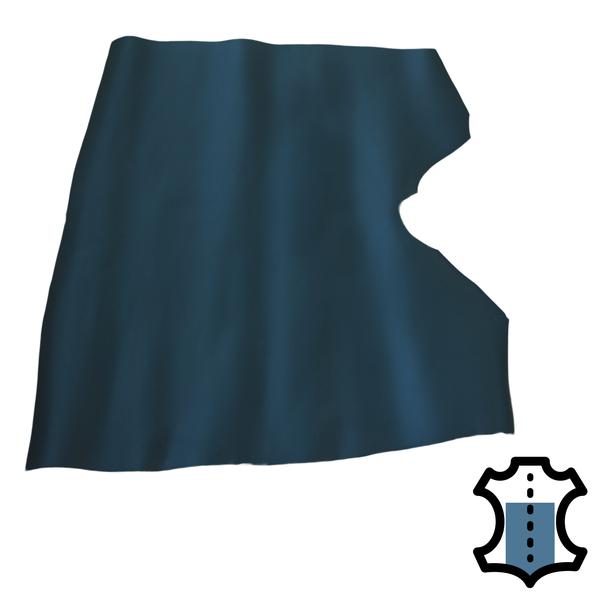 Cuir de vachette – croupon, bleu pétrole
