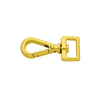 Rope snap hook for leashes 52 mm/16Q – Gold Plated