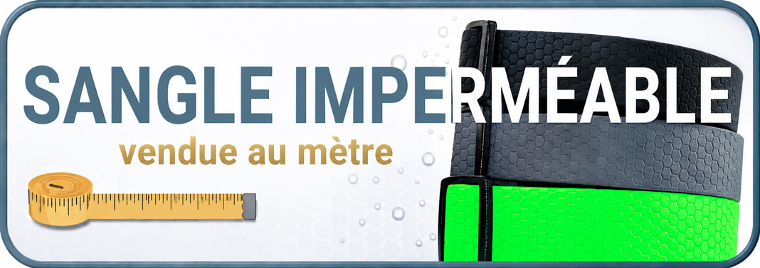 Sangle imperméable vendue au mètre.