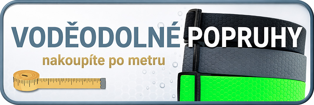 Voděodolné popruhy po metru